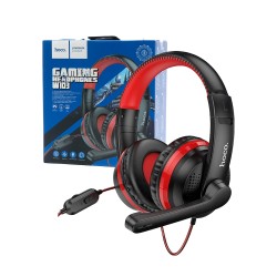 Hoco Magic Tour Gaming Headphone W103 with Audio Adapter 3.5mm 1.2m Red Hoco Magic Tour Gaming Headphone W103 with Audio Adapter 3.5mm 1.2m Red